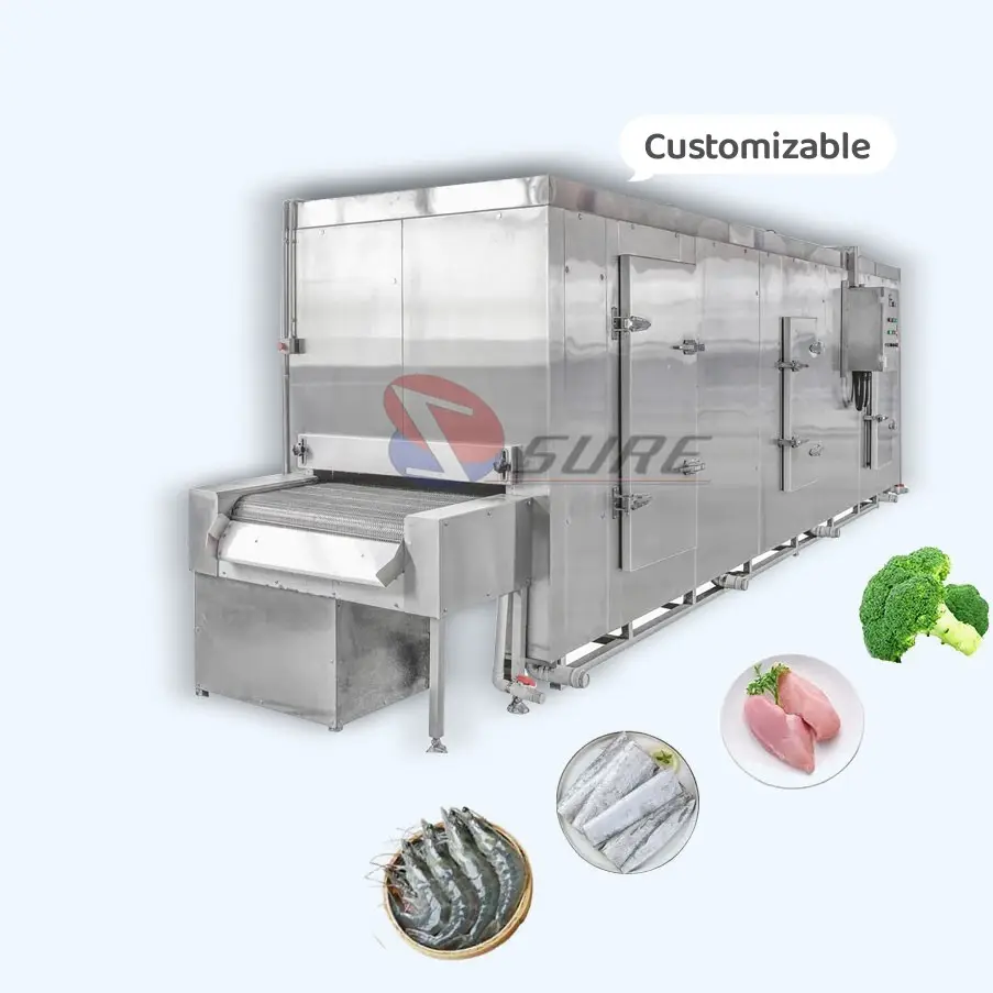 Strawberry Blast Freezer Tunnel/Gemüse Schnell gefrier schrank/iqf Tunnel Gefrier schrank