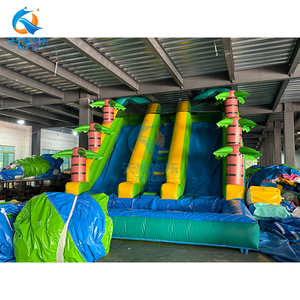 Scivolo d'Acqua Gonfiabile Grande per Divertimento in Giardino <span class=keywords><strong>con</strong></span> Piscina e Scivolo a Palma, Castello Gonfiabile per Feste per Bambini e Noleggio - Product Image 3