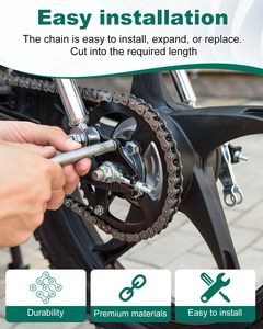 <span class=keywords><strong>Cadena</strong></span> de Motocicleta DFN Brand <span class=keywords><strong>420</strong></span> 428 525 530, Juego de Transmisión Premium de 130L 140L 150L, Repuestos para Motocicleta - Product Image 6