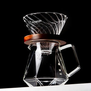 Cafetera de goteo Koonan, juego de vasos con forma de polígono, diseño minimalista para amantes del café - Product Image 1