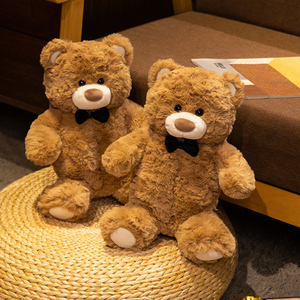 En gros, Chaussons en peluche d'hiver chauds et mignons, style <span class=keywords><strong>petit</strong></span> ours et <span class=keywords><strong>chien</strong></span>, pour la maison, type claquettes - Product Image 4