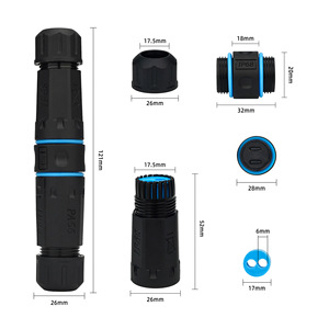 Conector de cable Ethernet LAN RJ45 IP68 impermeable <span class=keywords><strong>Cat5</strong></span>/Cat5e/Cat6, adaptador de acoplador de doble extremo, DCCAT6 STP hembra a hembra - Product Image 2