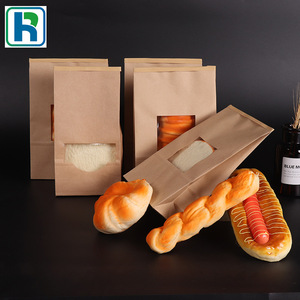 Bolsa de papel para llevar de panadería con ventana 26x12x9cm reciclable para empaque de postres - Product Image 2