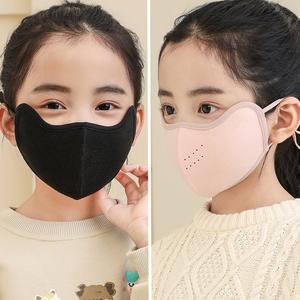 قناع قطني بشعار مطبوع حسب الطلب للبيع بالجملة أقنعة دافئة للأطفال أقنعة شتوية قطنية جيدة التهوية للأولاد والبنات يركبون أقنعة باردة - Product Image 3