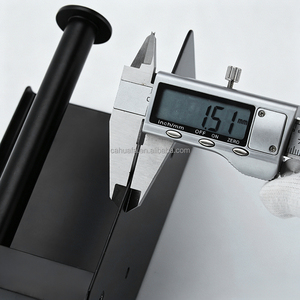 Portarotolo per <span class=keywords><strong>Carta</strong></span> Igienica in Acciaio Inox 304 Nero Opaco con Ripiano Portaoggetti, Accessorio per Progetti <span class=keywords><strong>Bagno</strong></span> Hotel - Product Image 5