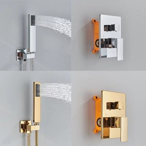 Các Độc Đáo Nhất Bồn Tắm Vòi Nước Thác Vòi Tường Gắn Kết Phòng Tắm Vòi Hoa Sen <span class=keywords><strong>Mixer</strong></span> Tap Với Phun Tay Vòi Hoa Sen Nóng Lạnh Máy Trộn - Product Image 4