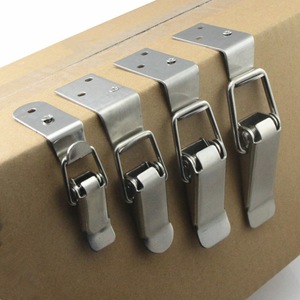 Stainless Steel Curved Hook And Buckle 90 Degree <b>Lock</b> For Toolbox Furniture Industrial Design Durable Metal Box <b>Lock</b> - Product Image 1