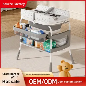 <span class=keywords><strong>Table</strong></span> de soins pour bébé deux-en-un, <span class=keywords><strong>table</strong></span> à <span class=keywords><strong>langer</strong></span> pour nouveau-né, multifonctionnelle, pliable, massage tactile - Product Image 3