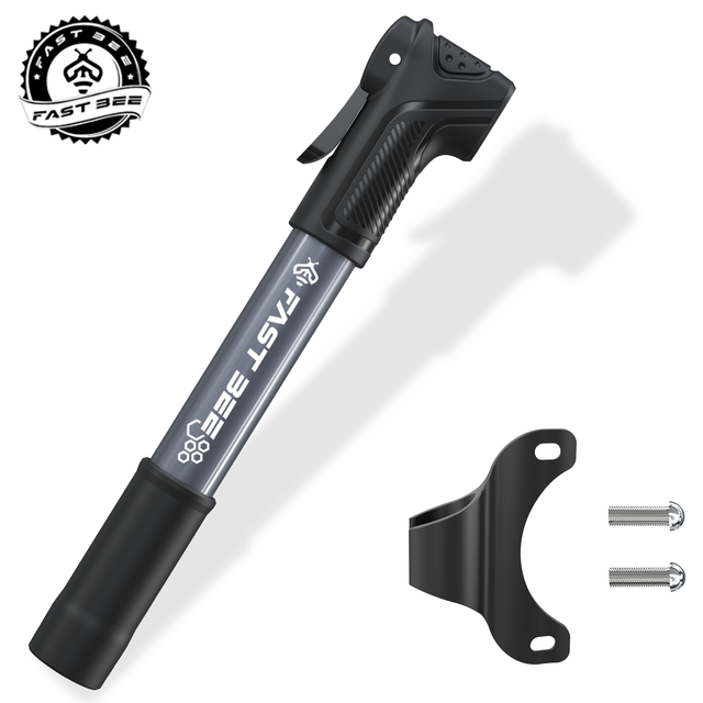 FAST BEE Mini Bike Pump 120 PSI Steel Bicycle Hand Air Tire Inflator AV FV Valve Adapter MTB Road Cycling Portable Pump