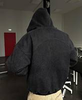 Vestes bomber personnalisées en coton épais et lourd pour l'extérieur, rembourrées, coupe-vent, teintes, lavées, délavées au soleil, vintage, streetwear, fermeture éclair