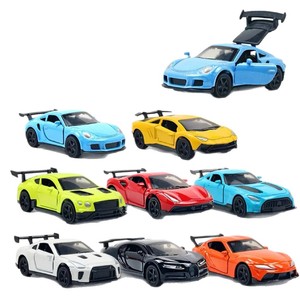 รถโมเดลอัลลอยด์ ขนาด 1:64 ของเล่นแบบดึงถอยหลังสำหรับเด็กผู้ชาย รถสปอร์ตไดแคสต์ขนาดเล็ก ของสะสม ของขวัญ - Product Image 4