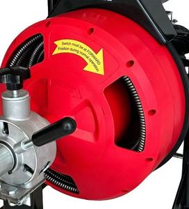 Máquina de limpieza de desagües DALI de 75 pies con <span class=keywords><strong>cable</strong></span> interno en espiral de acero inoxidable, alimentación automática, ecológica, para inodoros y uso doméstico - Product Image 3