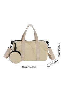 Nuova <span class=keywords><strong>Borsa</strong></span> Cilindrica Minimalista per Donne, Alla Moda e Versatile, <span class=keywords><strong>Sportiva</strong></span> e Casual, <span class=keywords><strong>Borsa</strong></span> a Tracolla Portatile di Grande Capacità - Product Image 2