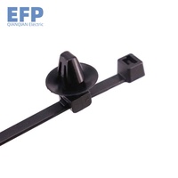 Attaches à fermeture éclair en nylon pour montage de voiture Attache de câble automobile noire Clips de faisceau de câbles Attache de câble pour montage de voiture