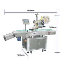 Machine d'étiquetage automatique à plat MAT-IF80, électrique, moteur DC, haute productivité pour cartons en bois, boîtes cosmétiques, sachets, certifiée CE