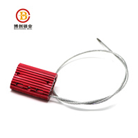 Sellos de Seguridad para Cables BCC202, Sellos de Plomo, Sello Metálico Cuadrado para Contenedores, Cable de Seguridad para Camiones