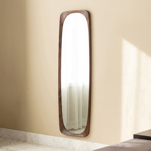 Mid Century Wooden Wall <b>Mirror</b> Full Length Framed <b>Mirror</b> Decorative Hanging <b>Mirror</b> for Living Room Bedroom - Product Image 1