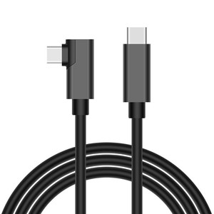 Câble USB 3.1 Type C vers C à angle droit DFX 1M 60W 3A avec boîtier en aluminium, cordon de charge rapide pour téléphone de jeu, tablette - Product Image 3