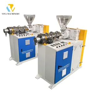 SJ25 experimental single screw extruder PE, PVC small mini single screw plastic extruder