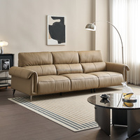 112122 Quanu 2025 nouveau modèle en cuir à grain supérieur résistant à l'usure imperméable moderne canapé en cuir véritable salon canapé en cuir