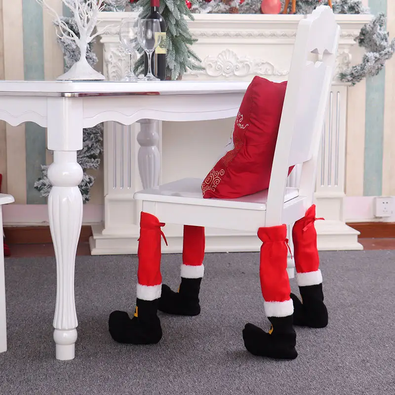 Christmas Decorations Christmas Table Foot Covers Christmas Chair Foot Covers Home Decor Protective Covers