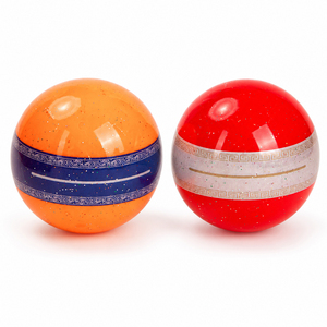 Custom Printed Band Park Golf <b>Ball</b> 60mm Two Tone Glitter <b>Ball</b> Logo OEM Wholesale Colorful Surlyn Golf <b>Balls</b> - Product Image 5