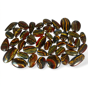 Radha Arts Wholesale Natural Iron Tiger Cabochon Handmade Red Brown High Quality Healing Jewelry Making Loose Gemstones - Product Image 1