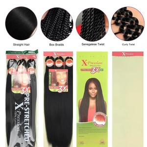 Aurasilva 3X <span class=keywords><strong>Expression</strong></span> Perruque synthétique tressée facile tendance, plusieurs couleurs, trame unique, résistante à la chaleur, non inflammable, style dreadlocks, 52 pouces - Product Image 2