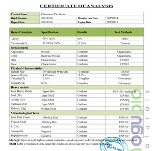 Tablet natual terbaik kromium Picolinate 1000mcg suplemen kesehatan tablet Vegetarian kromium Picolinate tablet - Product Image 4