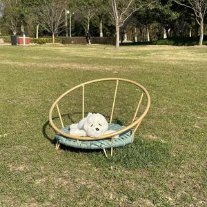 Bestseller Wicker Rattan Premium Katze Erhöhtes Hunde bett Haustier Luxus Sofa Weben Nest Bequemer Lounges essel für andere Haustier betten - Product Image 2