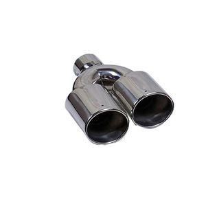 Embouts d'échappement à double sortie pour silencieux d'échappement ovale en acier inoxydable - Product Image 6
