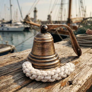 Campana de Metal de Lujo para Colgar en la Pared, Estilo Marítimo Vintage, para Casa de Playa, Oficina, Restaurante, Interiores Costeros y Coleccionistas - Product Image 4
