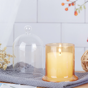 Campana de <span class=keywords><strong>Cristal</strong></span> Transparente Vacía con Base de Color Estilo Amor, Cubierta Tipo Campana para Flores, Postres, Velas, Bodas - ¡Gran Oferta! - Product Image 2
