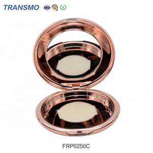 Boîtier vide pour fond de teint coussin, compact, crème, blush, avec miroir, rond, mat - Product Image 4