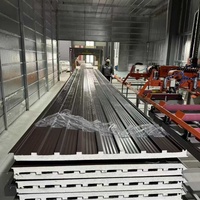 Panneau sandwich en polyuréthane PU écologique pour toiture isolée, panneaux de toiture en acier et aluminium, tuiles de toiture métalliques