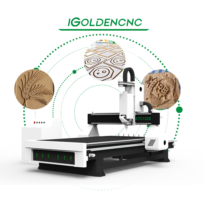 Cnc 1325 1530 Atc Cnc Woodworking Cnc Router Foam PVC Engraving 3 Axis Wood Milling Machine