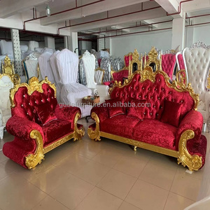 เก้าอี้บัลลังก์สมเด็จพระราชินีนาถและนางของเขาและเธอสำหรับงานแต่งงานขาย - Product Image 5