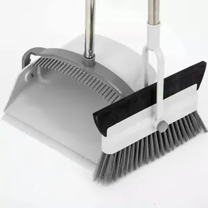 New How Selling Functional Rotatable House Kitchen Broom Squeegee 2 In 1 Brush Windproof Dustpan Sweeping And Scrapping 2 In 1