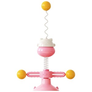 Juguete mayorista para gatos: Varita de juguete con resorte y bola giratoria con diseño de dibujos animados - Product Image 1