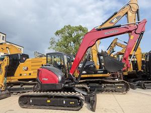 Excavatrice Yanmar VIO80 d'occasion d'origine japonaise, à bras zéro, 8 tonnes, mini-pelle Yanmar VIO80 avec chenilles en caoutchouc - Product Image 3