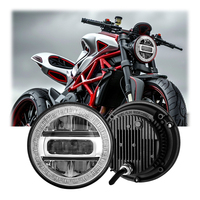 DOT ECE 25W High/Low Beam DRL Led Phare Dual colour 5.75 Inch Electric Vehicle Motorcycle Phare