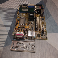 Placa Base Plc P5GD1-VM Rev.1.06 LGA 775 + CPU 2.8GHz + 512Mb + SHIELD I/O Suministro a Granel