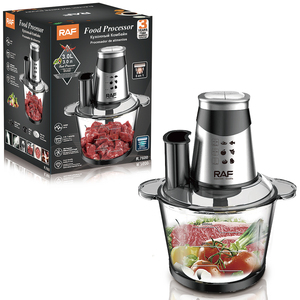 Raf nhà bếp di động công suất lớn Điện Chopper Rau cắt xử lý thực phẩm cơ thể thủy tinh 3L công suất 5 trong 1 - Product Image 1