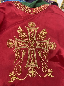 Ensemble de <span class=keywords><strong>7</strong></span> pièces de vêtements liturgiques orthodoxes de luxe, brodés d'or, pour la Liturgie Divine - Product Image 2