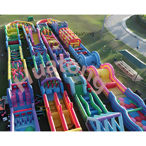 Huatong <strong>Inflatable</strong> Trampoline Large <strong>Bounce</strong> House Giant <strong>Inflatable</strong> Park Big Bouncy <strong>Castle</strong> <strong>Combo</strong> Obstacle Course <strong>Inflatable</strong> - Product Image 4