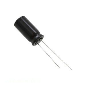 Distribuidor Autorizado: Condensador de Aluminio CAP 1000uF 20% 6.3V RADIAL UVP0J102MPD1TD de Orificio Pasante 1000 uF - Product Image 1