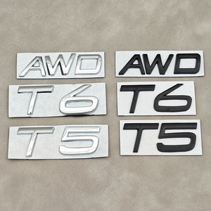 Emblème 3D en métal AWD T5 T6, autocollant pour coffre arrière de voiture, pour V40 V60 V90 <span class=keywords><strong>XC60</strong></span> XC90 XC40 S60 S90 S80 C30, accessoires - Product Image 1
