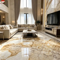 Grande dalle de quartzite Roma Impression blanc doré moderne pour plan de travail de cuisine, mur de chambre, salon, sol, escalier, table à manger