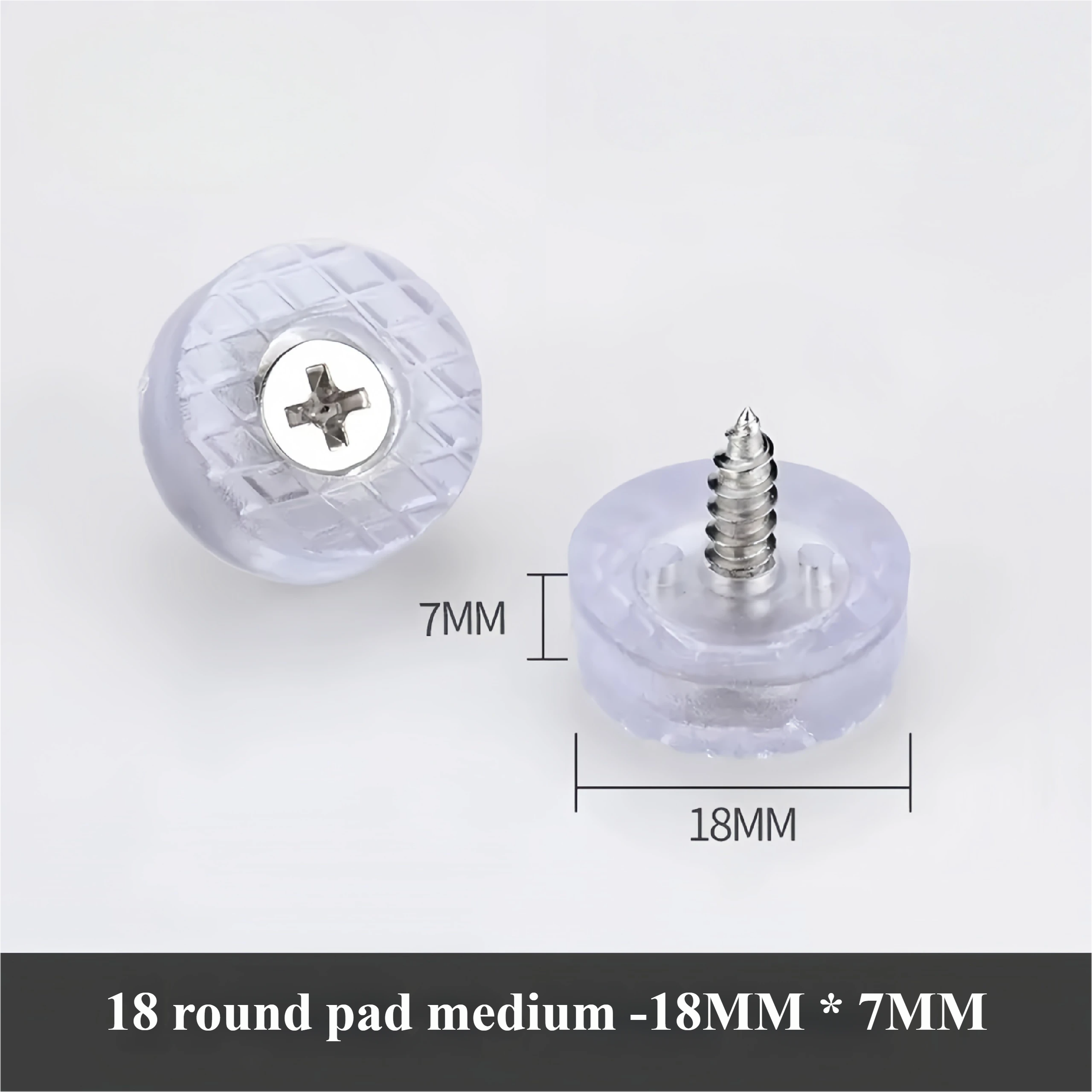 18mm bleu transparent