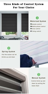 Không dây hai lớp ánh sáng Zebra Rèm cho Windows mất điện Zebra Shades kiểm soát cho ngày và đêm lăn Shades dễ dàng để cài đặt - Product Image 3